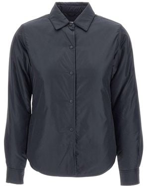 Aspesi Snap-Button Long-Sleeve Casual Jacket - Blue