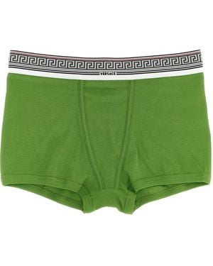Versace Greca Waistband Boxers - Green