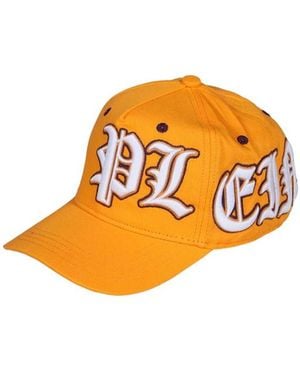 Philipp Plein Logo-Embroidered Cotton Cap - Orange