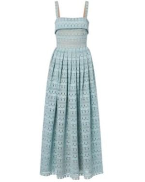 Elie Saab Fringed Dress - Blue