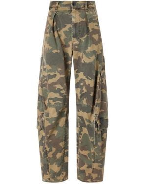 Citizens of Humanity Flight Camouflage-Print Straight Pants - Green