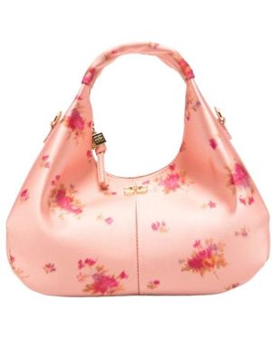 Ganni Floral-Print Tote Bag - Pink