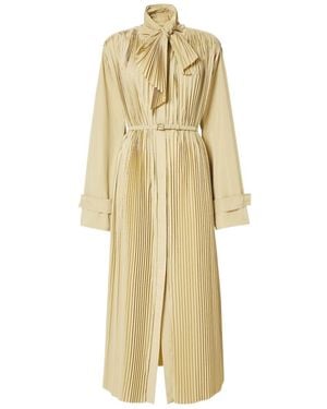 Fendi Pleated Trench Coat - Metallic