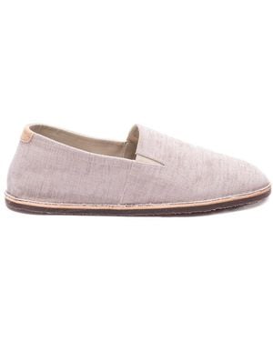 Brunello Cucinelli Mélange-Effect Almond Toe Espadrilles - Pink