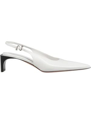 Sportmax Pointed-Toe Slingback High Heels - White