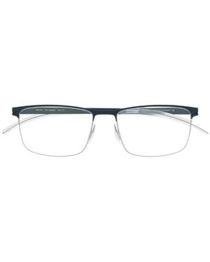 Mykita Matte-Effect Rectangle-Frame Glasses - White