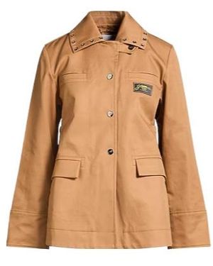 Ganni Minimalist Belted Jacket - Brown