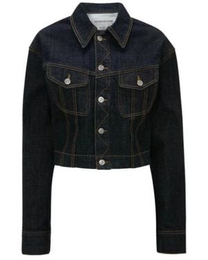 Victoria Beckham Long Sleeve Denim Jacket - Black