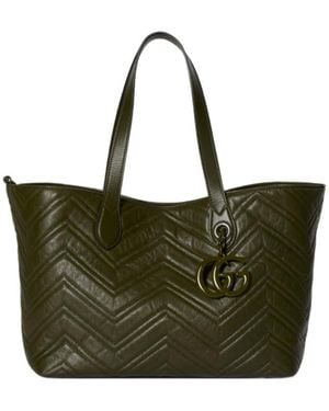 Gucci Medium Gg Marmont Tote Bag - Green