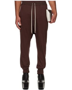 Rick Owens Concordians Drawstring Sweatpants - Brown