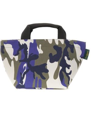 Herve Chapelier Printed Tote Bag - Blue
