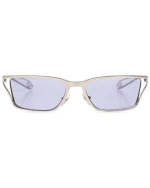 DIESEL Rectangular Frame Sunglasses - White