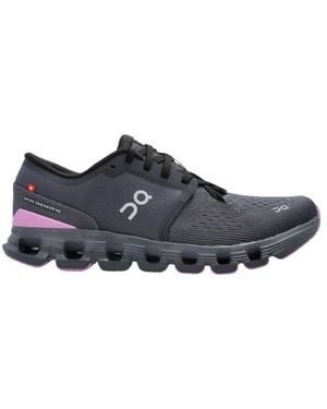 On Shoes Cloud X 4 Lace-Up Sneakers - Black
