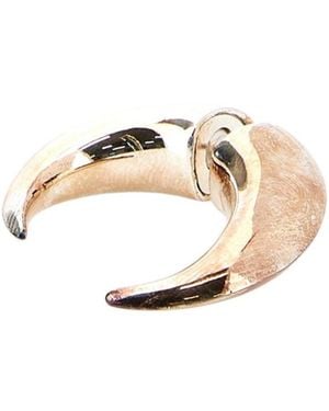 Marine Serre Piercing Moon Earring - White