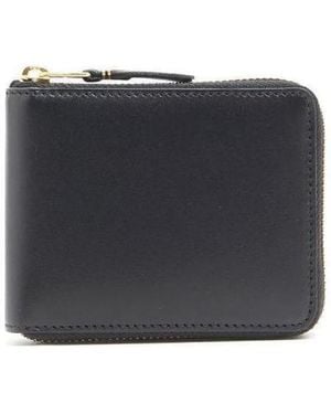 Comme des Garçons Comme Des Garçons Wallet Embossed Zip-Around Wallet - Blue