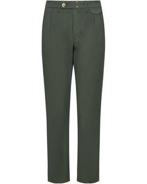Incotex Straight-Leg Trousers - Green