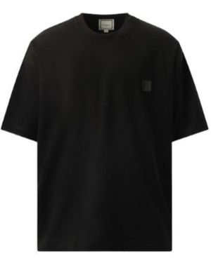 WOOYOUNGMI Logo-Patch Cotton T-Shirt - Black