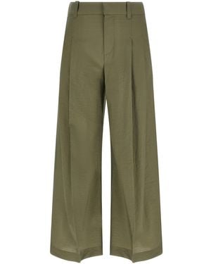 Brunello Cucinelli Pleated Wide-Leg Pants - Green
