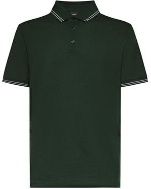 Emporio Armani Tipped Collar Polo Shirt - Green