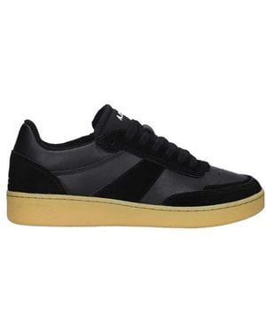 A.P.C. Plain Suede-Panel Trainers - Black