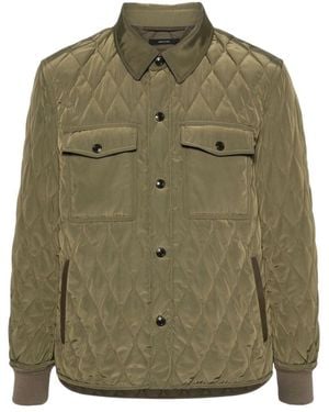 Tom Ford Quilted Cotton Suit - Green