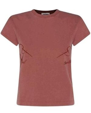Jean Paul Gaultier Fitted Short Sleeve T-Shirt - Pink