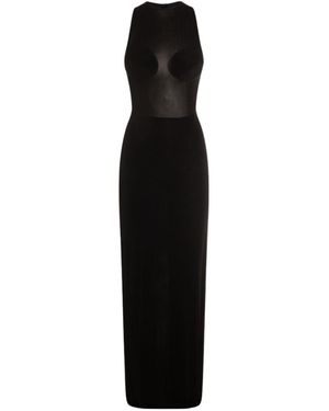 Jean Paul Gaultier Conical Tulle Maxi Dress - Black