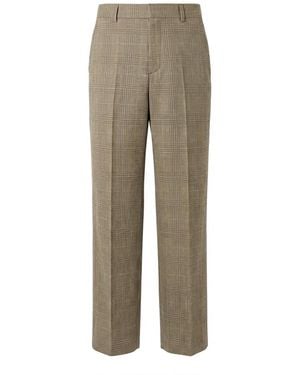 Gucci Prince Of Wales Wool Trousers - Grey