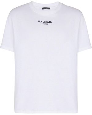 Balmain Embroidered Paris T-Shirt - White