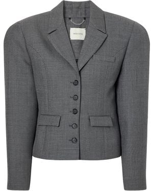 Magda Butrym Wool Blazer - Grey