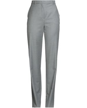 Max Mara Straight-Leg Minimalist Pants - Gray