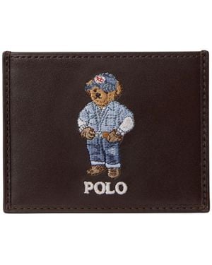 Polo Ralph Lauren Polo Bear Leather Card Case - Multicolour