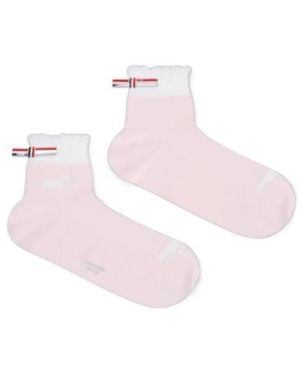 Thom Browne Pointelle Hector Socks - Pink