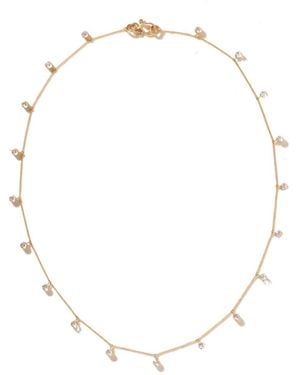 Sophie Bille Brahe 18K Necklace Inlaid With Diamonds - White