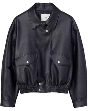 DUNST Giacca Cropped Zip-Up Jacket - Black
