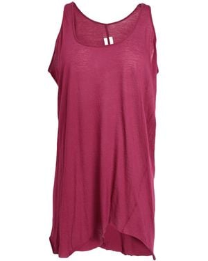 Rick Owens Solid Color Sleeveless T-Shirt - Purple