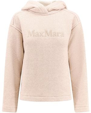 Max Mara Gary Logo Embroidered Hoodie - Pink