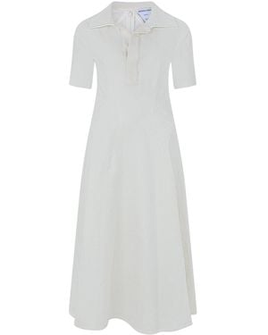 Bottega Veneta Simple Dress - White