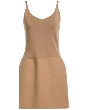 Weekend by Maxmara Solid Color Knit Dresses - Brown