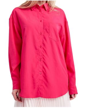 Samsøe & Samsøe Button-Down Long-Sleeved Shirt - Pink