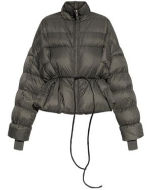 Rick Owens Funnel Neck Sail Down Jacket - Grey