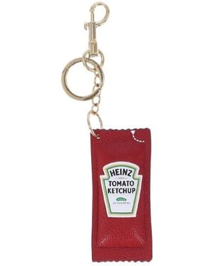 Anya Hindmarch Logo Engraved Ketchup Keyring - Red