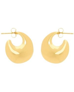 Saint Laurent Teardrop Hoop Earrings - Metallic