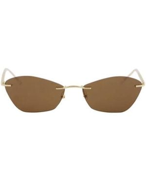 McQueen Eyewear T-Bar Slim Sunglasses - White