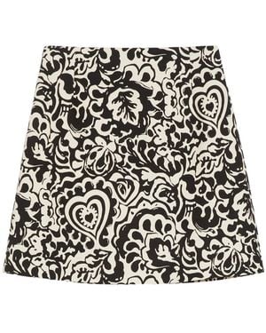 Weekend by Maxmara All-Over Patterned Skirt - Black