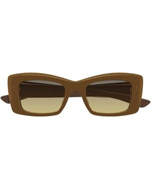 McQueen Eyewear Rectangle Frame Sunglasses - Multicolour