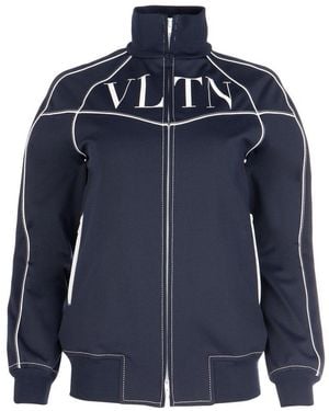 Valentino Vltn Printed Track Jacket - Blue