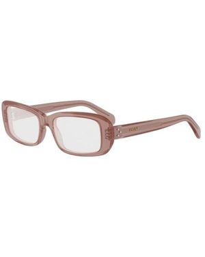 Celine Full-Rimmed Plano Lenses - White