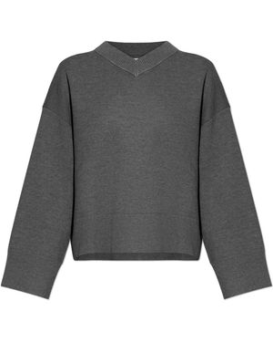 Samsøe & Samsøe Salula V-Neck Jumper - Grey