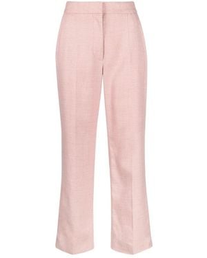 Stella McCartney Straight-Leg Cropped Pants - Pink
